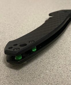 Zero Tolerance 0450CF; Folding Knife with 3.25” DLC-Coated S35VN Stainless Steel Blade, All-Black Carbon Fiber and Titanium Handle Scales, KVT Ball-Bearing Opening, Frame Lock, Pocketclip; 2.45 OZ. 35 81GdZZGs5L