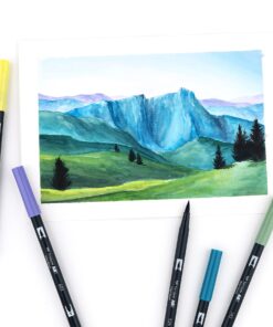 Tombow 56169 Dual Brush Pen Art Markers, Landscape, 10-Pack. Blendable, Brush and Fine Tip Markers 10 Count (Pack of 1) 33 81GdcaqIciL