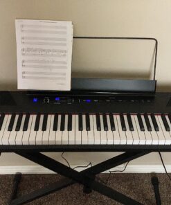 Alesis Recital – 88 Key Digital Piano Keyboard with Semi Weighted Keys, 2x20W Speakers, 5 Voices, Split, Layer and Lesson Mode, FX and Piano Lessons Piano Only 42 81GddKCeHbL