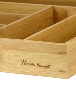 Heim Concept Drawer Organizer Bamboo Cutlery Tray Silverware Organizer/Utensil Holder, Drawer Dividers Organizer for Silverware, Flatware, Knives in Kitchen Non-Expandable, 1PC 14 81GddTNrvyL