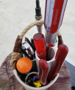 Klein Tools 5104MINI Mini Tool Bucket, Leather-Bottom 43 81Ge5FrinUL