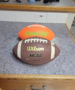 GlowCity Glow in The Dark Football - Light Up LED Ball - Perfect for Evening Play, Camping, and Beach Fun! Adult 10" 34 81GeXaH9DL