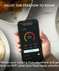Chef iQ Smart Thermometer Add-on Probe No. 2, Bluetooth/WiFi Enabled, Allows Monitoring of Two Foods at Once, for Grill, Oven, Smoker, Air Fryer, Stove, Must Be Used with Smart Hub (Sold Separately) Add-on Probe # 2 14 81Gfj8lG L
