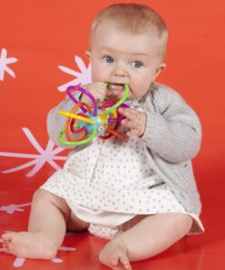 Manhattan Toy Zoo Animal Winkel Owl Multicolor Rattle & Sensory Teether for Baby and Toddler 5 81Gfuukd9L