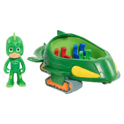 PJ Masks Vehicle, Gekko Mobile & Gekko Figure, Kids Toys for Ages 3 Up by Just Play Gekko-Mobile