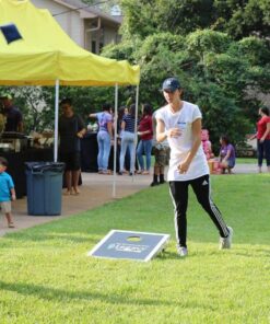 GoSports Tailgate Size 3 ft x 2 ft Cornhole Set - Portable Set Includes 8 Bean Bags & Game Rules Black Edition 18 81GgcFZk7ZL