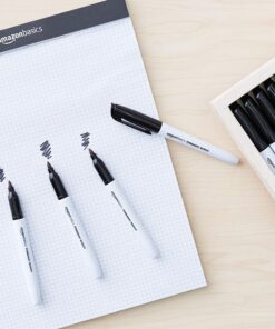 Amazon Basics Fine Point Tip Permanent Markers, Black, 24-Pack 24 Pack 25 81GgrOE274L