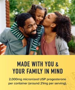 Progesterone Cream for Women 2000mg | Bioidentical From Wild Yam, Dermatologist-Tested | For Menopause & Menstrual Support | Micronized USP, Paraben-Free & Soy-Free Topical ProgestoLife (96 Servings) Progesterone Cream 26 81Gh1eBKl7L 1