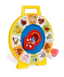 Fisher Price Classics - Farmer Says See 'n Say - Vintage Learning Toy, Sounds and Animals, Interactive Retro Game for Kids, Girls, Boys, Baby, Preschoolers, Toddlers, Unisex Ages 18 Months + 23 81GhaYupYL