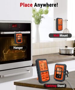 ThermoPro TP08 500FT Wireless Meat Thermometer for Grilling Smoker BBQ Grill Oven Thermometer with Dual Probe Kitchen Cooking Food Thermometer 35 81GhhdrcikL