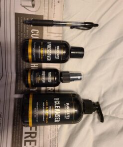 MANSCAPED® Crop Essentials, Male Care Hygiene Bundle, Includes Refined™ Body Wash, Preserver™ Moisturizing Ball Deodorant, Reviver™ Toner and Disposable Shaving Magic Mat™ 23 81GidJ97raL