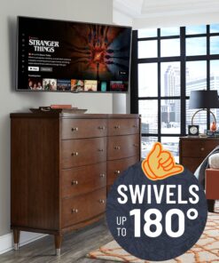 ECHOGEAR SleekStud Swivel Full Motion TV Wall Mount Bracket for 26-58 Inch TVs – Extend and Tilt Your TV - Easy Single Stud Install 35 81Gjp1DizxL