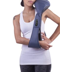 Bruntmor Cordless Rechargeable Neck & Back Pain Relief Products | Shiatsu Massager 3-D Deep Kneading Portable Full Body Massager Back Massager for Back Pain with Heat | Ideal for Relieving Shoulder 18 81GkblLqxBL 5