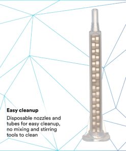 3M Static Mixing Nozzle, 38191, Opaque/Gold Color, Cascade Mix/Meter Nozzle, Manual/Pneumatic Applicator Use, 50 mL, 12/Bag 12 Count/ Bag 9 81GlJEQKenL