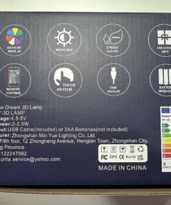 Nice Dream Soccer Night Light for Kids, 3D Illusion Night Lamp, 16 Colors Changing with Remote Control, Room Decor, Gifts for Children Boys Girls 01-Soccer 23 81GmhEO7fL