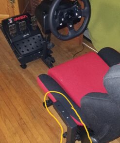 OpenWheeler GEN3 Racing Wheel Simulator Stand Cockpit Red on Black, Video Game Controller, Fits All Logitech G923, G920, Thrustmaster, Fanatec Wheels, Compatible with Xbox One, PS4, PC Platforms. 61 81GmhglDleL