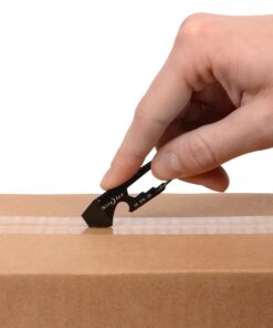 Nite Ize DoohicKey Keychain Multi Tool, Stainless-Steel 5-in-1 Multi Tool With Bottle Opener + Carabiner Clip, Black 1 Count (Pack of 1) 29 81GnfEk lRL