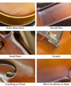 Bunnel Premier Violin Clearance Outfit 4/4 Full Size - Carrying Case and Accessories Included - Solid Maple Wood and Ebony Fittings By Kennedy Violins 4/4 (Full) 35 81GoWgut6mL
