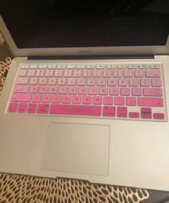 Allinside Pink Ombre Keyboard Cover Skin for MacBook Pro 13" 15" 17" (2015 or Older Version), MacBook Air 13" A1369/A1466, Older iMac Wireless Keyboard MC184LL/B 2010-2017 MacBook Air 13 & 2008-2015 Mac Pro 13/15 Ombre Pink 35 81Gp1SYaSOL
