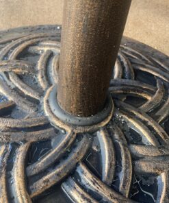 DC America UBP18181-BR 18-Inch Cast Stone Umbrella Base, Made from Rust Free Composite Materials, Bronze Powder Coated Finish 21 81GpOanJJzL