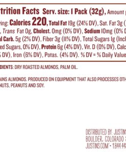 Classic Almond Butter Squeeze Packs by Justin's, Only Two Ingredients, Gluten-free, Non-GMO, Vegan, Sustainably Sourced, 3 Packs of 10 (1.15oz each) 11.5 Ounce (Pack of 3) 9 81Gq88hPqfL