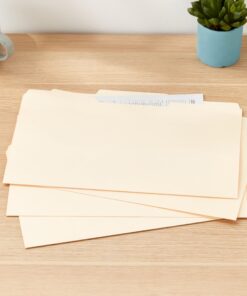 Amazon Basics File Folders, 1/3 Tabs in Assorted Positions, 8.5 x 14 Inch, Legal Size, Manila - Pack of 100 Legal (8.5" x 14") 18 81GqK3mtN6L