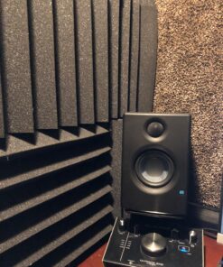 A2S 24 Pack 2-Inch Acoustic Panels w/Adhesive Stickers - Fireproof - SGS Certified - Sound Proof Foam Panels - Non Toxic - Top Quality - Ideal for Home & Studio Sound Deadening - High Density Black 24 pack 60 81Gqq2YMAL