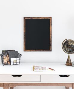 Loddie Doddie Magnetic Chalkboard - for Kitchen and Wall Decor - Easy-to-Erase Chalkboard - Framed Magnet Blackboard - Hanging Black Chalkboards (Rustic Frame, 18x22) Rustic Frame 28 81GryMxPprL