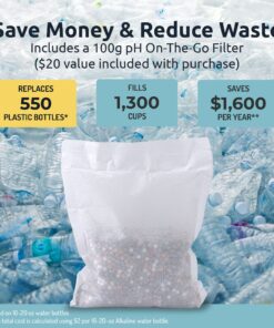 Invigorated Water pH Vitality Alkaline Water Filter Pitcher for Drinking Water Stainless Steel - Water Pitcher with Filter for Tap Water, High pH Filtered Purifier with Alkaline Filter - 1.9L (Silver) Silver 23 81GseN0KFlL