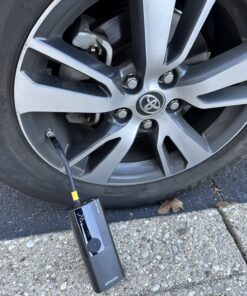 Airmoto Tire Inflator Portable Air Compressor/Pump for Car Tires w/Digital Tire Pressure Gauge - Air Compressor (120 PSI) - Motorcycle, Electric Bike Pump and Bicycle Pump w/LED Light 45 81GsjUkSDL