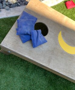 SC Cornhole Games Weather Resistant Cornhole Bags (Set of 8) - Professional Regulation Size/Weight (16 oz) - Use on Pro Corn Hole Boards or Bean Bag Toss Sets Red/Royal Blue 33 81GuBnv NEL