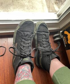 DELELE 2 Pair Flat Shoe laces 5/16" Wide Shoelaces for Athletic Running Sneakers Shoes Boot Strings 51 inch (130CM) 02 Black 18 81GudK6A5L