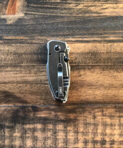 CRKT Squid Folding Pocket Knife: Compact EDC Straight Edge Utility Knife with Stainless Steel Blade and Framelock Handle Black Stonewash 50 81Gv4YZKSGL