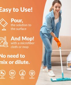 Sheiner's Hardwood Floor Cleaner, Laminate Floor Cleaner, Household Supplies, for Deep Cleaning of Wood, Natural and Engineered Flooring, pH Neutral and Non Toxic, 1 Gallon 14 81GxQRKtUSL