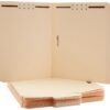 Amazon Basics Manila File Folders with Fasteners, Letter Size, 100-Pack, Light Brown 49 81H xgeCpSL