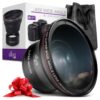 58MM 0.43x Altura Photo Professional HD Wide Angle Lens (w/Macro Portion) for Canon EOS 70D 77D 80D 90D Rebel T8i T7 T7i T6i T6s T6 SL2 SL3 DSLR Cameras 58MM