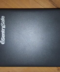 Sentry Safe Small Safe, Lock Box with Combination Lock for Office or Dorm, Ex: 2.6 in. H x 5.9 in. W x 8.0 in. D Combo Lock Black 30 81H1iDqDML