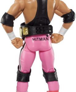 WWE Elite Flashback Hart Foundation Bret Hart Figure 7 81H20gPafoL