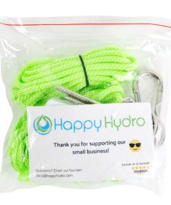 Happy Hydro - Ratchet Light Hanger - Heavy Duty 1/8" Rope - Hold 60lbs w/Each Hanger - 2 Pairs 5 81H2WdbDCL