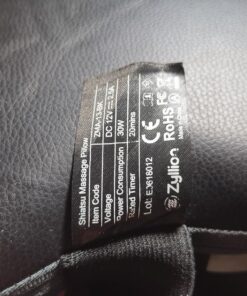 Zyllion Back and Neck Massager with Heat - 3D Deep Tissue Shiatsu Massage Pillow for Chair, Car and Muscle Pain on Whole Body: Shoulders, Calf, Foot, Legs, Arms (NOT Cordless) - Black (ZMA-13-BK) 51 81H3eJtnk2L