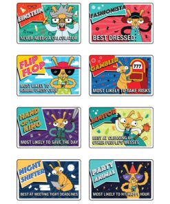 Adult Achievement Stickers - Set of 16 - Funny Gifts (Work) Work 9 81H3wb4dhsL