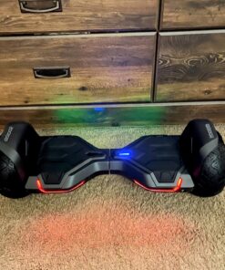 Gyroor Warrior 8.5 inch All Terrain Off Road Hoverboard with Bluetooth Speakers and LED Lights, UL2272 Certified Self Balancing Scooter 1-black 42 81H4A40oNjL