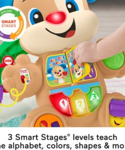 Fisher-Price Laugh & Learn Baby & Toddler Toy Smart Stages Learn With Puppy Walker, Educational Music Lights And Activities 17 81H4ECyQ1UL