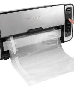FoodSaver 5800 Series Vacuum Sealer Machine, 2-In-1 Automatic Bag-Making Vacuum Sealing System with Handheld Vacuum Sealer for Airtight Food Storage and Sous Vide, FS5860, Silver 25 81H4bdBYsoL