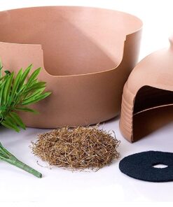 Alternative view of Good Pet Stuff, The Original Hidden Litter Box, Artificial Plants & Enclosed Cat Planter Litter Box, Vented & Odor Filter, Easy to Clean, Mocha Brown , 20" wide x 19 3/4"