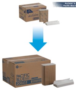Alternative view of Pacific Blue Basic‚ C-Fold Paper Towels (previously branded Acclaim) by GP PRO; White; 20603; 240 towels per pack; 10 packs per case 2,400 paper towels