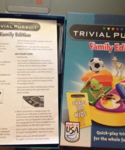 Hasbro Gaming Trivial Pursuit Game: Family Edition Board Game, Family Trivia Games for Adults and Kids, 2+ Players, Ages 8+ (Amazon Exclusive) Limited edition 24 81H65zajnL