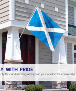 Alternative view of Anley Fly Breeze 3x5 Foot Scotland Flag - Vivid Color and Fade proof - Canvas Header and Double Stitched - Scottish National Flags Polyester with Brass Grommets 3 X 5 Ft