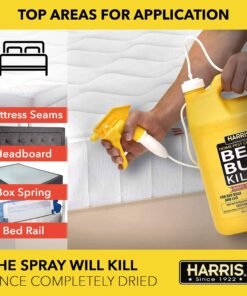 HARRIS Bed Bug Killer, Liquid Spray with Odorless and Non-Staining Formula (Gallon) 15 81H8gPRBcKL