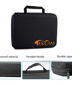 TEKCAM Large Carrying Case Action Camera Storage Bag Compatible with Gopro Hero 12 11 10 9 8 7 6 5/AKASO EK7000 Brave 4 V50X Brave 7LE/Dragon Touch/APEXCAM/Vemont 4K Action Camera Travel Carry Case Case-Large 16 81H8vBxR4GL